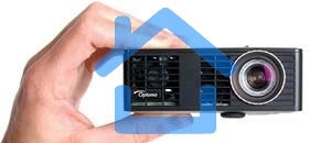 Проектор Optoma ML750e (DLP, LED, WXGA 1280x800, 700Lm, 15000:1, HDMI, USB, MHL, MicroSD, 1x1W speaker, 3D Ready, led 20000hrs, черный, 0.38kg)