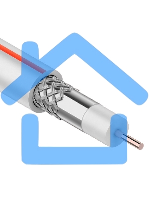 Кабель коаксиальный PROconnect SAT 50M, 75 Ом, CCS/Al/Al, 75%, бухта 20 м, белый