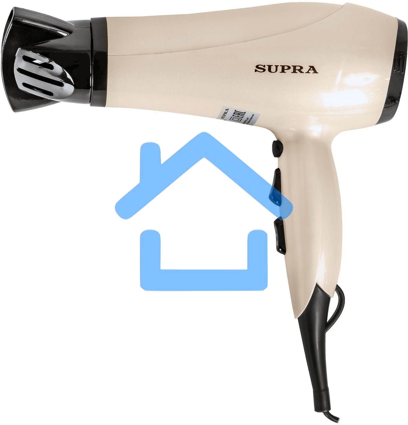 Фен SUPRA PHS-2205L (Мощность 2200 Вт. 2 скорости воздушного потока. 3 режима нагрева. Функция 