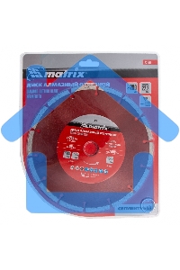 Диск алмазный отрезной Matrix сегментный, 200 х 22,2 мм, сухая резка