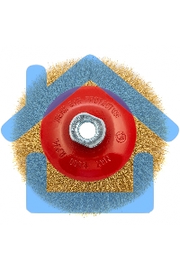 Кордщетка Matrix для ушм 125 мм м14 ''тарелка'' витая проволока