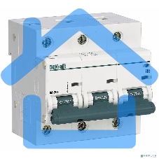 Выключатель автоматический трехполюсный ВА-201 100А C 10кА 13009DEK DEKraft