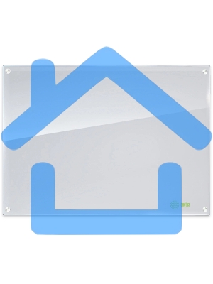 Доска стеклянная Cactus CS-GBD-65X100-WT-TM Сквозное крепление стеклянная белый 65x100см стекло крепления