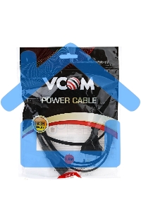 Кабель для аудио-видео техники IEC-320-C7--розетка 220V, 2-pin, 1,8м, медь, VCOM