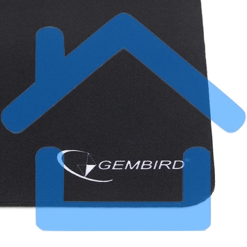 Коврик для мыши Gembird MP-BLACK, черный, размеры 250*200*2мм, полиэстер/резина