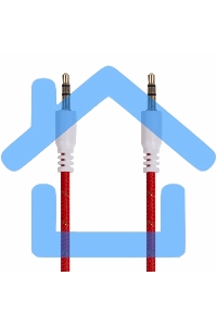 Аудиокабель AUX Rexant 3.5 мм в тканевой оплетке 1 м красный