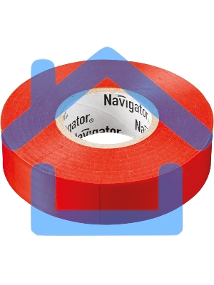 Изолента ПВХ Navigator 19мм (рул.20м) красн. NIT-A19-20/R