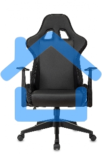 Кресло игровое Zombie GAME RGB черный эко.кожа/ткань крестов. пластик