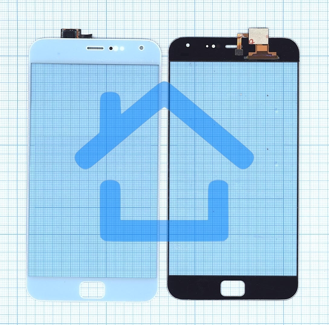Сенсорное стекло (тачскрин) для Meizu MX4 Pro белое