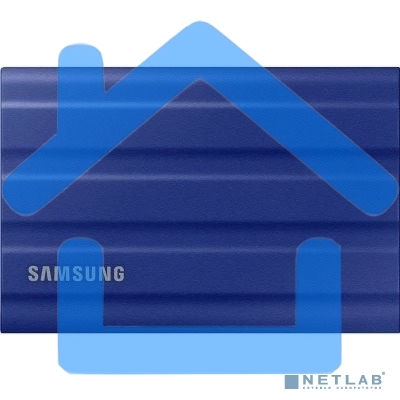 Накопитель Samsung External SSD T7 Shield, 2TB, Type C-to-C/A, USB 3.2 Gen2, R/W 1050/1000MB/s, IP65, 88x59x13mm, 98g, Blue (12 мес.)