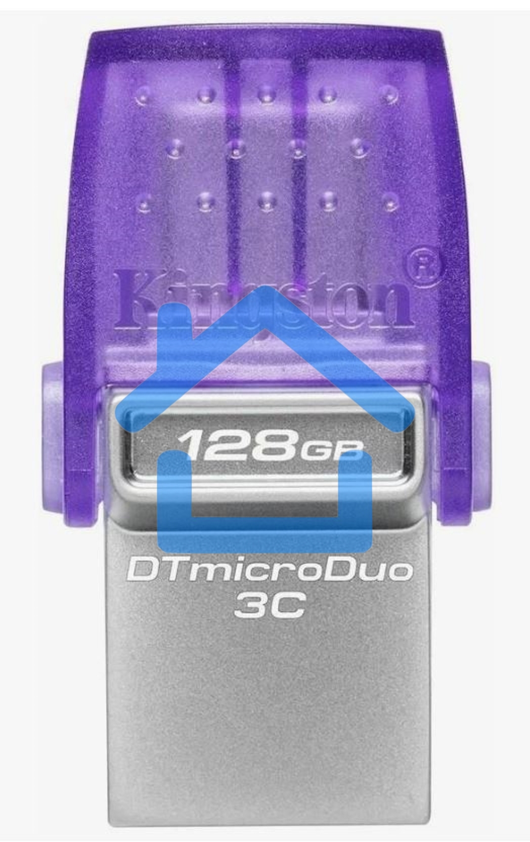 Флешка USB R/W Kingston 128Gb DataTraveler microDuo 3C DTDUO3CG3/128Gb USB3.0 фиолетовый