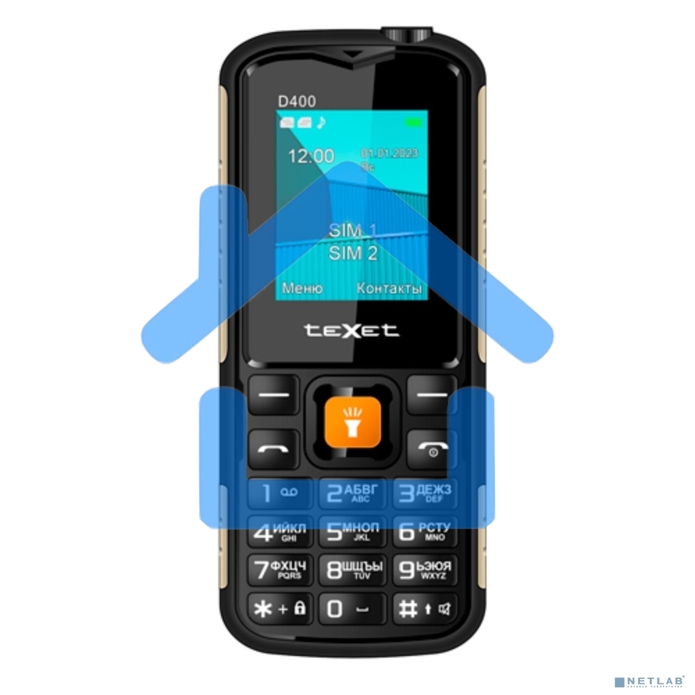 Мобильный телефон teXet TM-D400 черный