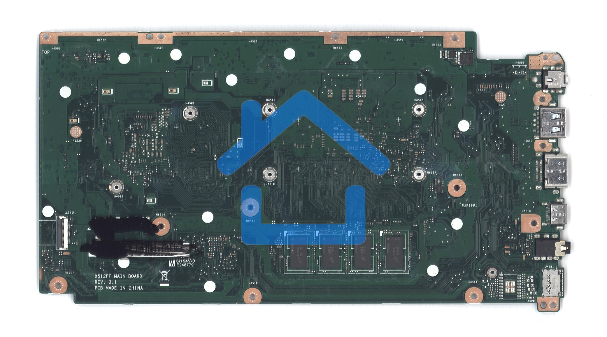 Материнская плата для Asus X712FB 4G/I7-10510U 90NB0L40-R00161