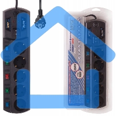 Сетевой фильтр Most EHV 5м (5 розеток) черный (коробка)