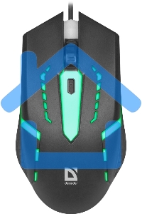 Мышь проводная Defender Hit MB-601 черный, 1200 dpi, USB, кнопки - 4