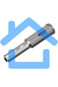 Сверло алмазное Matrix по керамограниту, 14 х 67 мм, 3-гранный хвостовик