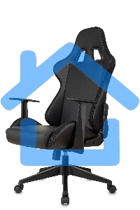 Кресло игровое Zombie GAME RGB черный эко.кожа/ткань крестов. пластик