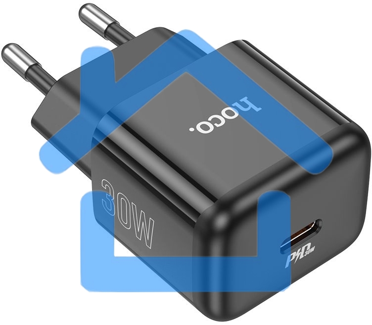 Сетевое зарядное устройство Hoco N32 Glory Black 30W 3A+2A+1.5A (PD+QC+AFC) USB Type-C универсальное черный