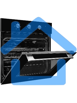 Духовой шкаф MONSHER MOE 6062 Noir, 5 режимов работы, объем духовки 58 л., утапливаемые переключатели, механический таймер, 2 стекла в дверце, энергоэффективность А, цвет: черный,фурнитура серебряная