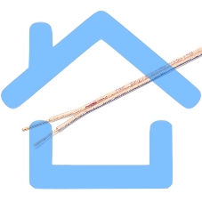 Акустический кабель Cablexpert CC-TC2*1,5-100M, прозрачный, 100 м, на катушке