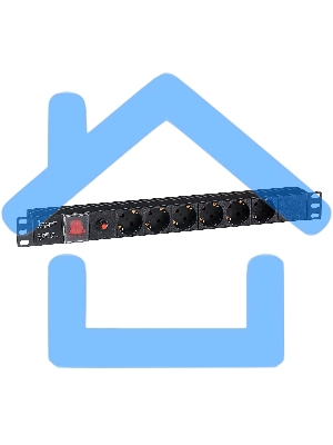 Блок розеток горизонтальный ExeGate ServerPro PDU-19H605 Al-6S-C14-SW-O, 19