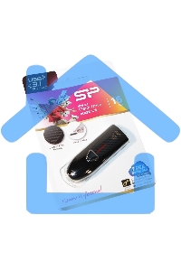 Флешка USB Silicon Power R/W 16 Gb Blaze B25 SP016 GbUF3B25V1K USB 3.0 черный