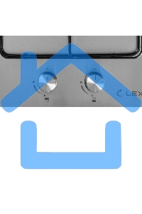 Газовая варочная панель LEX GVS 320 IX1000/3000Вт 2конфорки нерж.сталь