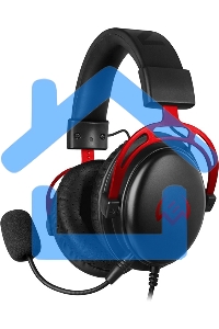 Игровые наушники SVEN AP-G1000MV с микрофоном черно-красные (mini jack O 3,5 мм (4 pin), 50 мм)