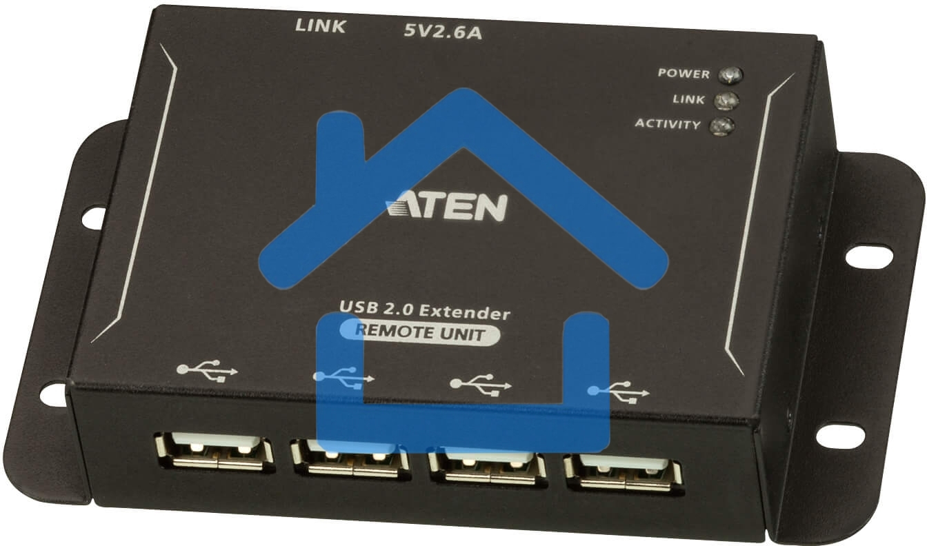 Удлинитель по кабелю 4-Port USB 2.0 CAT 5 Extender (up to 50m)