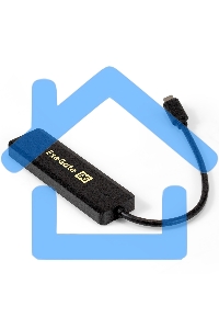 Хаб USB (концентратор) ExeGate DUB-4CP/1 (кабель-адаптер USB Type C --> 4xUSB3.0, Plug&Play, черный)