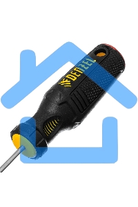 Отвертка Denzel PH0х75 мм, S2, 3к рукоятка