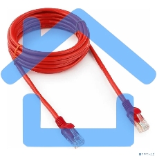 Патч-корд UTP Cablexpert кат.5e, 3м, литой, многожильный (красный)