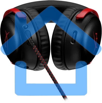Наушники с микрофоном HyperX Cloud III черный/красный 1.2м мониторные оголовье (727A9AA)