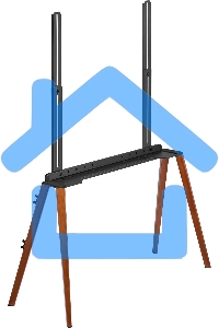 Подставка для телевизора Cactus CS-ST3646BKWN черный/орех 49