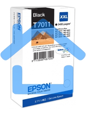 Струйный картридж Epson C13T70114010 WP 4000/4500 Series Ink XXL Cartridge Black 3.4k