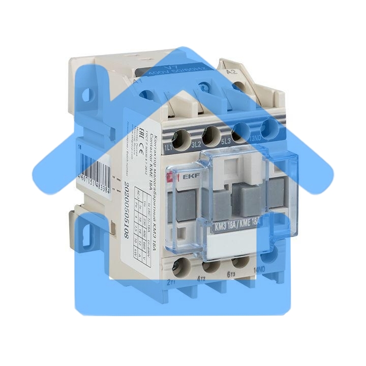 Контактор EKF ctr-s-18-220 КМЭ малогабаритный 18А 220В 1NO EKF PROxima
