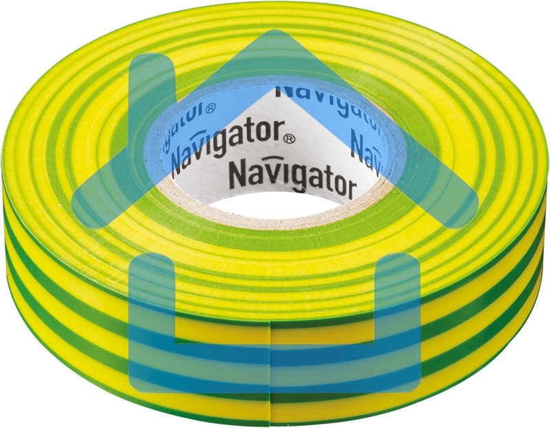Изолента ПВХ 15мм (рул.20м) жел/зел. NIT-B15-20/YG Navigator 71108