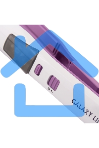 Щипцы для волос Galaxy Line GL 4516, фиолетовый, 45 Вт, максимальная температура 200°С, система ультразвукового распыления воды, съемный резервуар для воды, нагр. элемент с защитой от перегрева, пластины с керам. покрытием, ЖК-дисплей с индикацией темпера