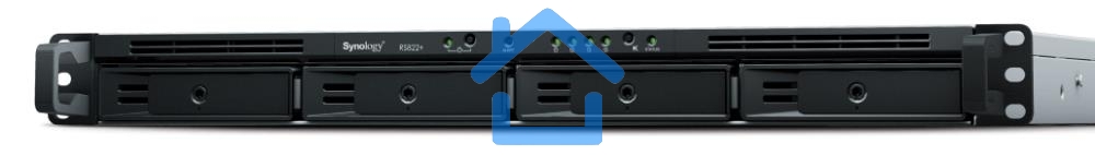 СХД стоечное исполнение 4BAY 1U NO HDD RS822RP+ SYNOLOGY