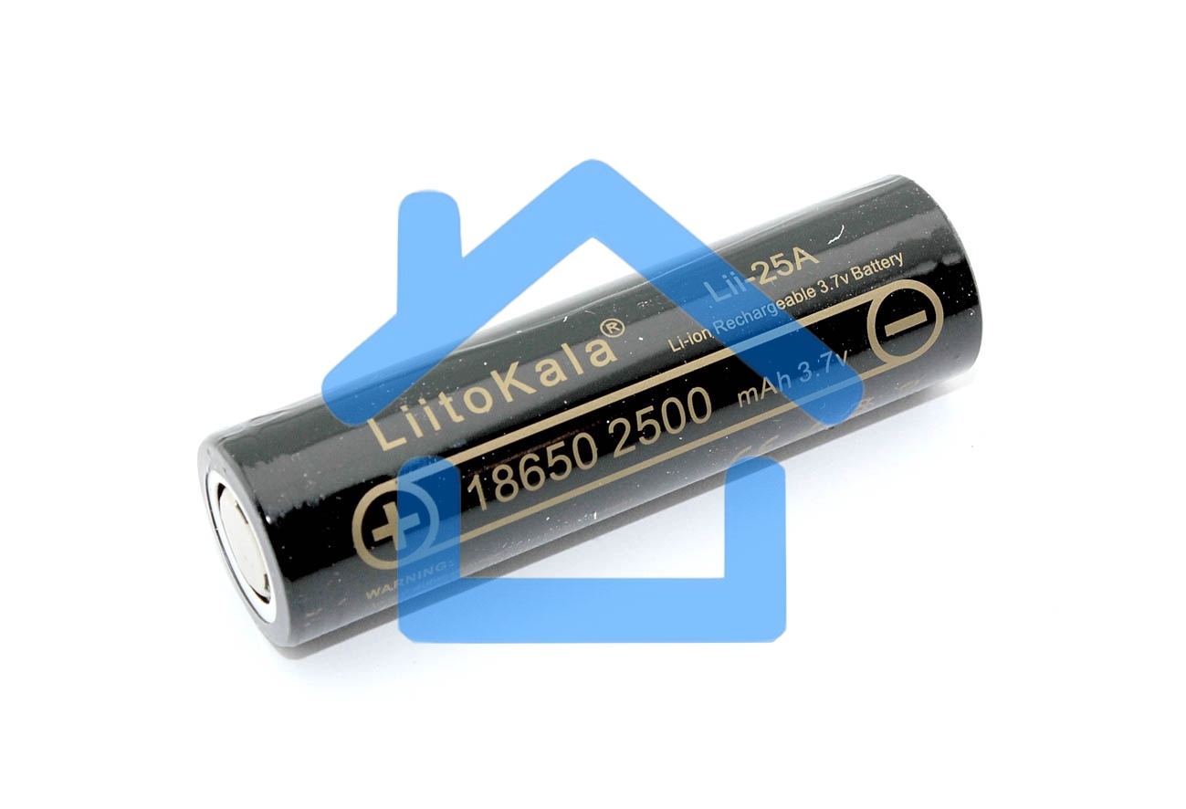 Аккумулятор типа 18650 Li-Ion LiitoKala Lii-25A, 2500mAh, 3.7V