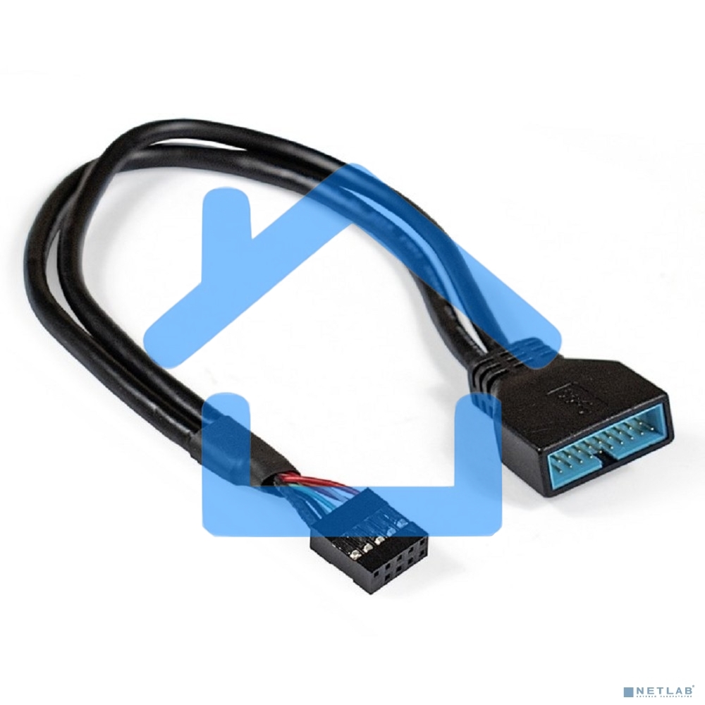 Кабель-переходник ExeGate EX284940RUS USB 2.0-USB 3.0 ExeGate EX-CC-U3U2-0.3 (9pin/19pin, 0,3м)