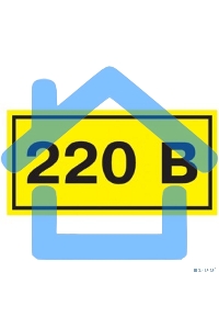 Самоклеящаяся этикетка Iek YPC10-0220V-1-100 40х20 мм, символ 