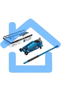 Домкрат гидравлический подкатной, 3 т, 120-450 мм, быстрый подъем, проф. Stels