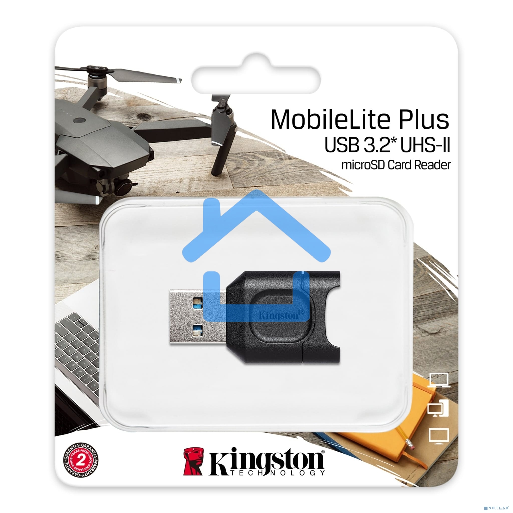 Картридер Kingston MobileLite Plus USB 3.1 microSDHC/SDXC UHS-II Card Reader EAN: 740617301816