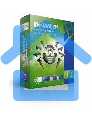 ПО DR.WEB Security Space 3 ПК/1 год (BHW-B-12M-3-A3/AHW-B-12M-3-A2)