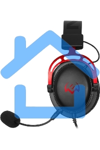 Игровые наушники SVEN AP-G1000MV с микрофоном черно-красные (mini jack O 3,5 мм (4 pin), 50 мм)