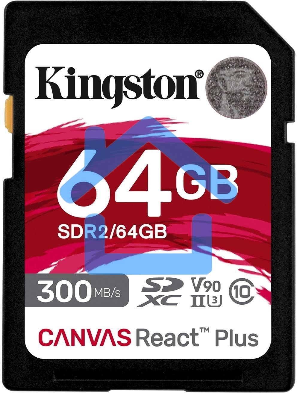 Флеш карта SDHC 64Gb Kingston SDHC, UHS-I Class U3 V90, чтение: 300Мб/с, запись: 260Мб/с <SDR2/64Gb>