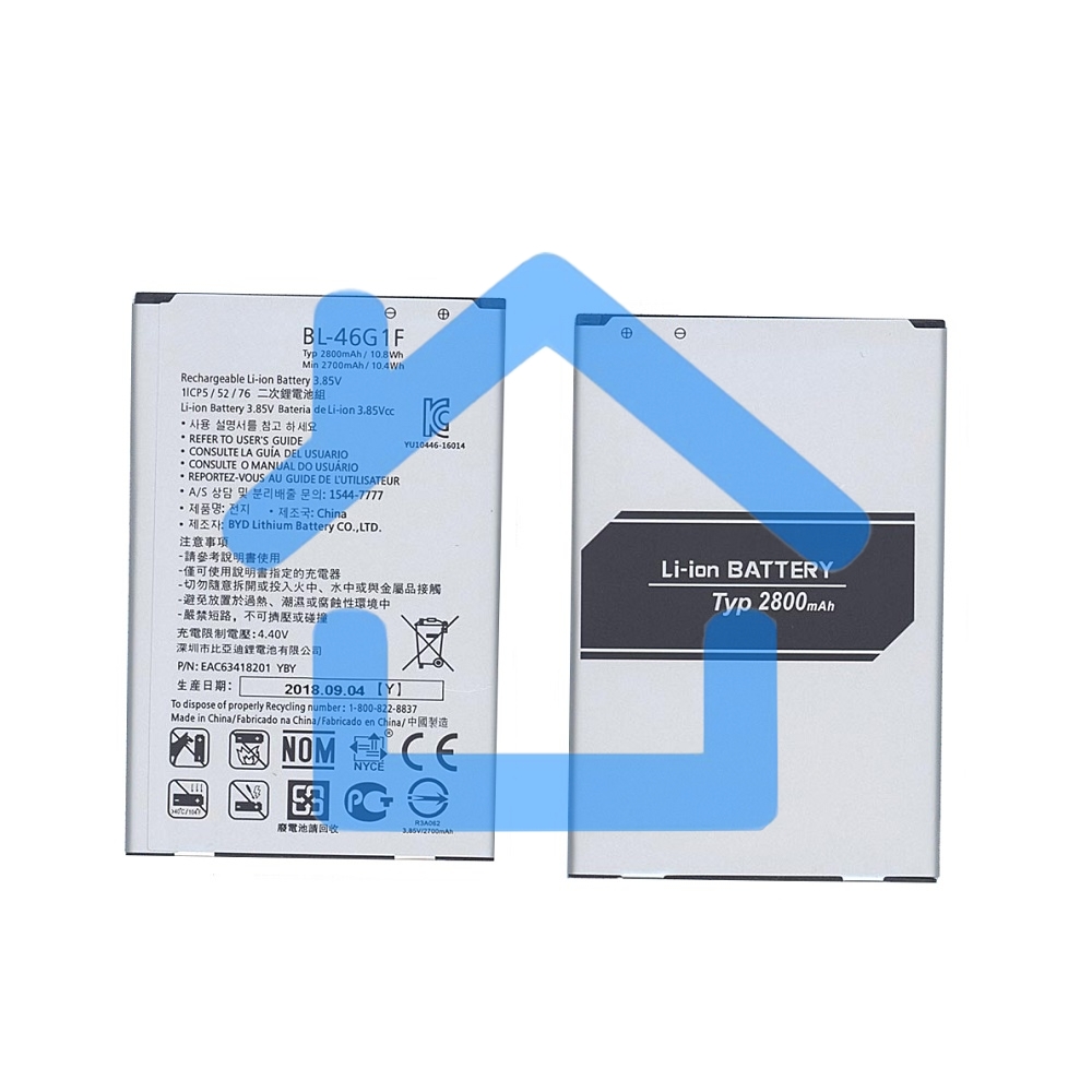 Аккумуляторная батарея BL-46G1F для LG Grace, K10 2017 2700mAh / 10.40Wh 3,85V