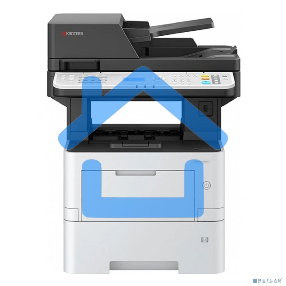 МФУ лазерное Kyocera ECOSYS MA4500fx (110C123NL0), A4, ч/б, печ. до 45 стр/мин., скан. до 60 стр/мин. (ч/б) 40 стр/мин (цвет), 1200 x 1200 dpi (печать) 600x600dpi (скан.), USB, RJ-45, Air Print, Mopria