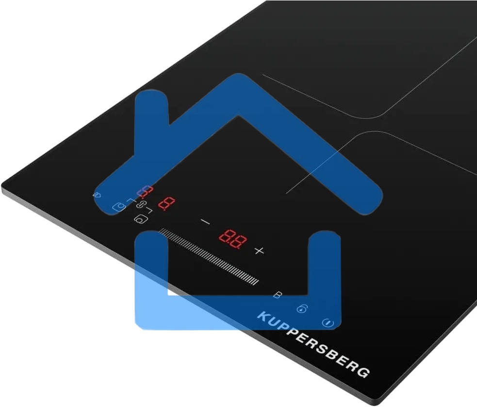 Индукционная варочная панель Kuppersberg ICI 316, 30 см, индукция, High-Tech, inverter, прямой край, 9 уровней мощности, бустер, Stop and Go, Flexi-zone, автоматическое отключение, таймер, индикатор остаточного тепла, сенсорное/слайдерное управление, черн